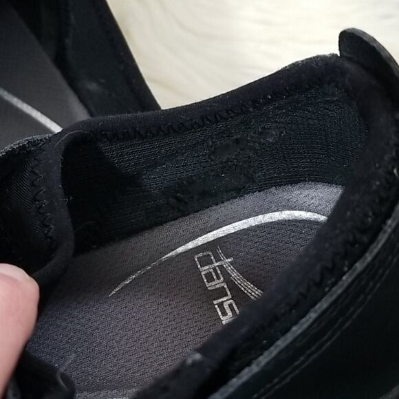 Dansko Elise Slip Resistant Black Sneakers - Picture 5 of 12